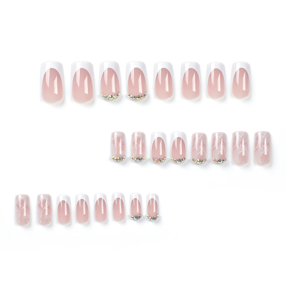 Nail Art Set Press-On Set of 6 Allergy-Friendly