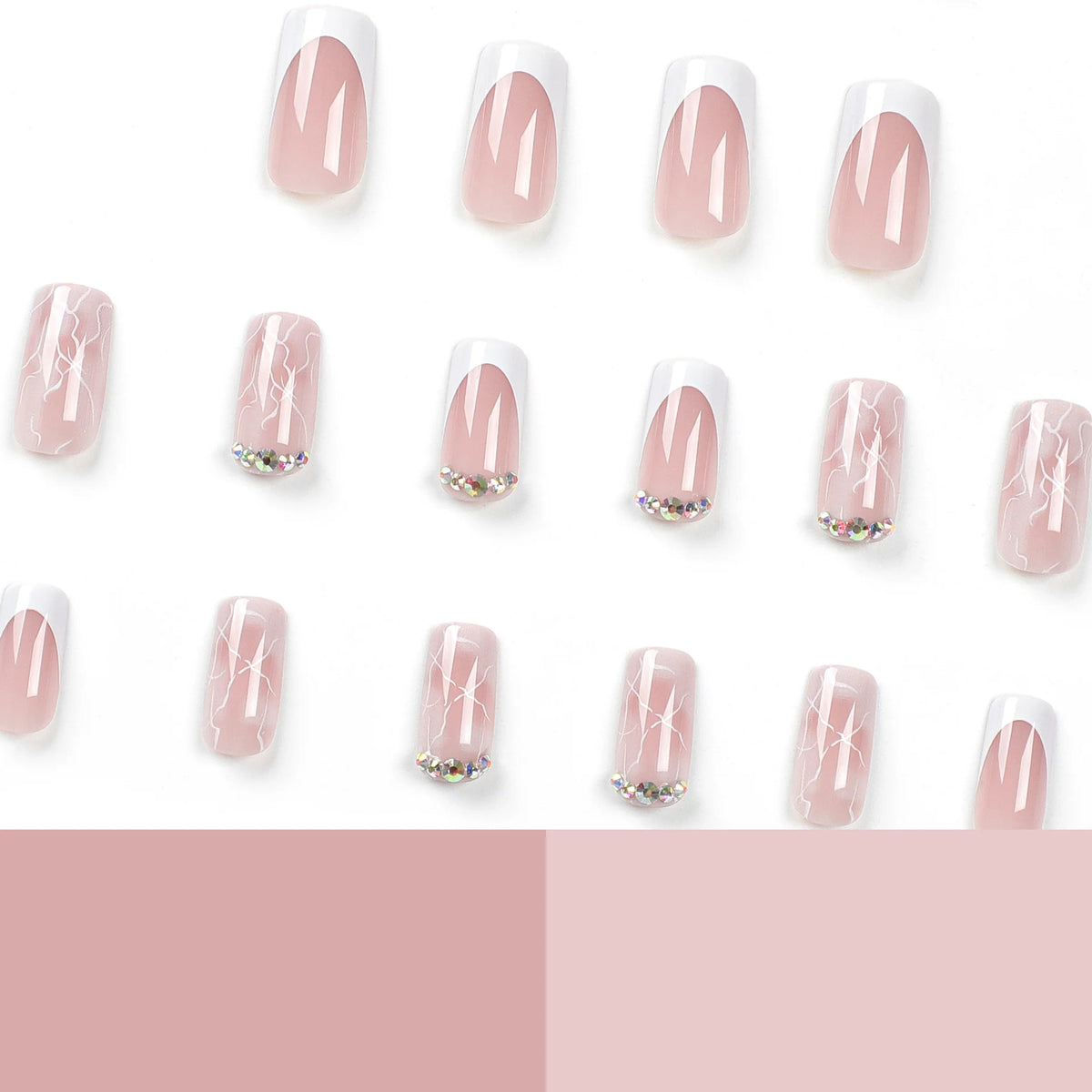 Nail Art Set Press-On Set of 6 Allergy-Friendly