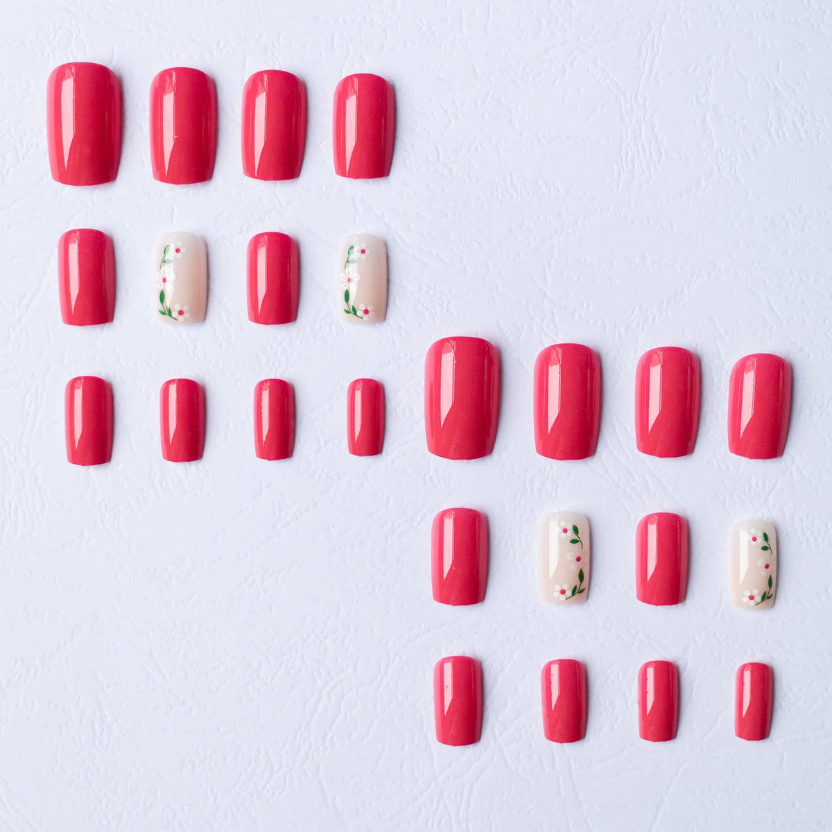 Nail Art Set Quick-Drying Polishes & Floral Stickers