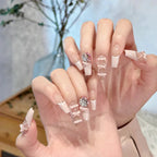 Nail Art Set Ready-to-Apply Rhinestones & Bows
