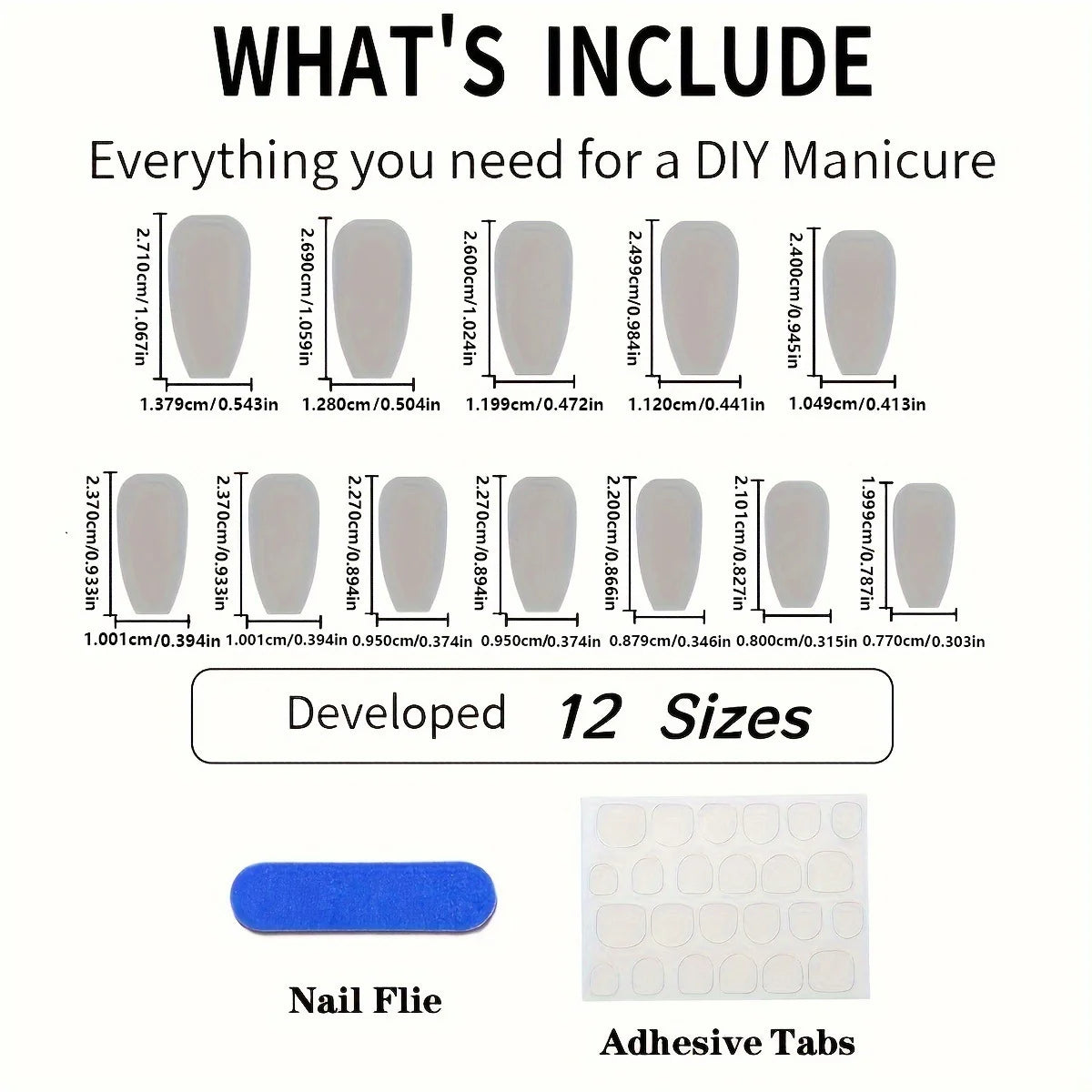Nail Art Set Reusable Easy-Apply Skin-Friendly