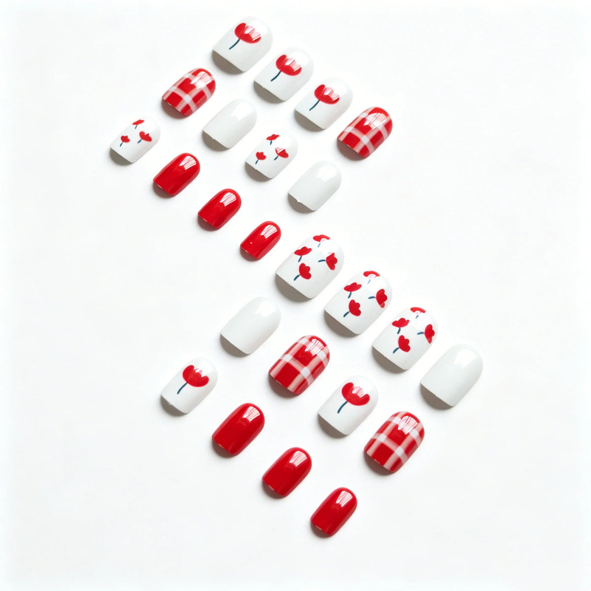 Nail Art Set Seasonal Floral Clear Nude Jelly