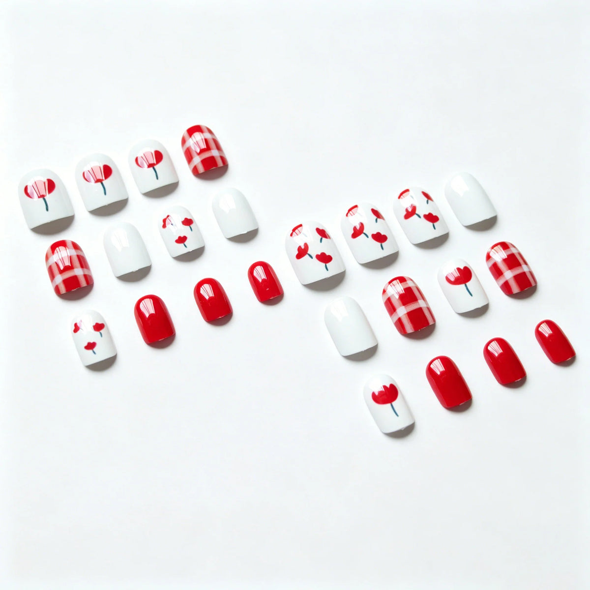 Nail Art Set Seasonal Floral Clear Nude Jelly