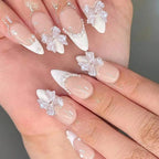 Nail Art Set Self-Adhesive 3D Bows & Pearl Accents