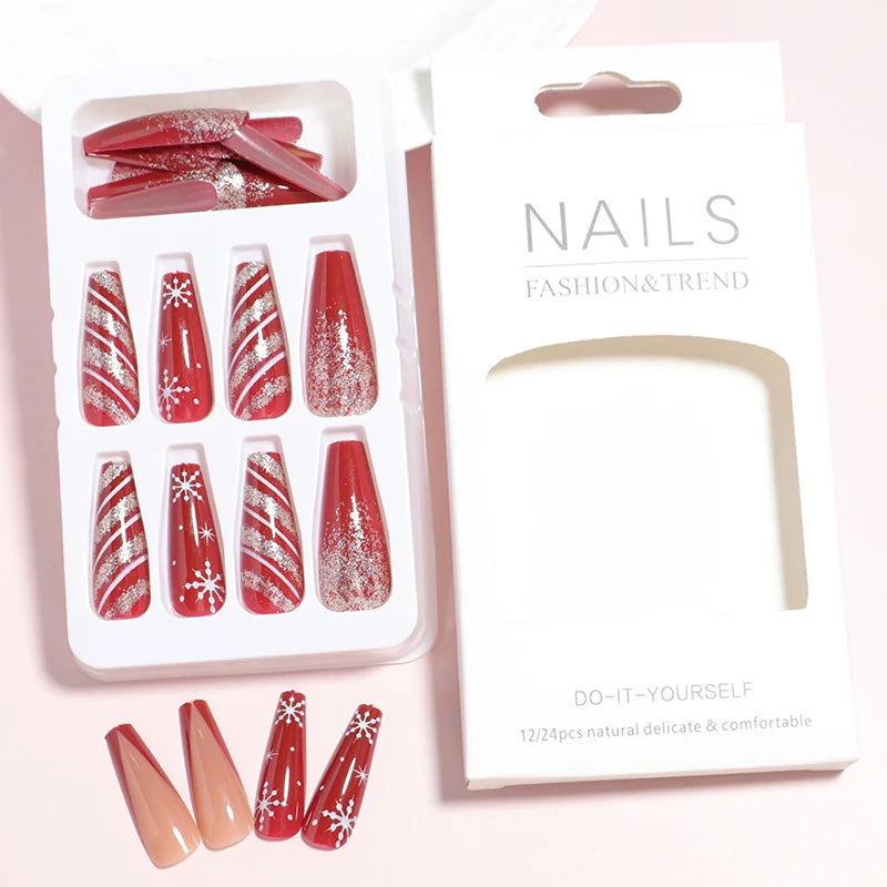Nail Art Set Self-Adhesive Festive Glitter