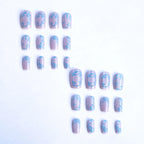 Nail Art Set Self-Adhesive Intricate Floral Chip-Resistant