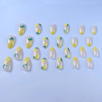 Nail Art Set Self-Adhesive Lemon & Floral Designs