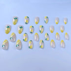 Nail Art Set Self-Adhesive Lemon & Floral Designs