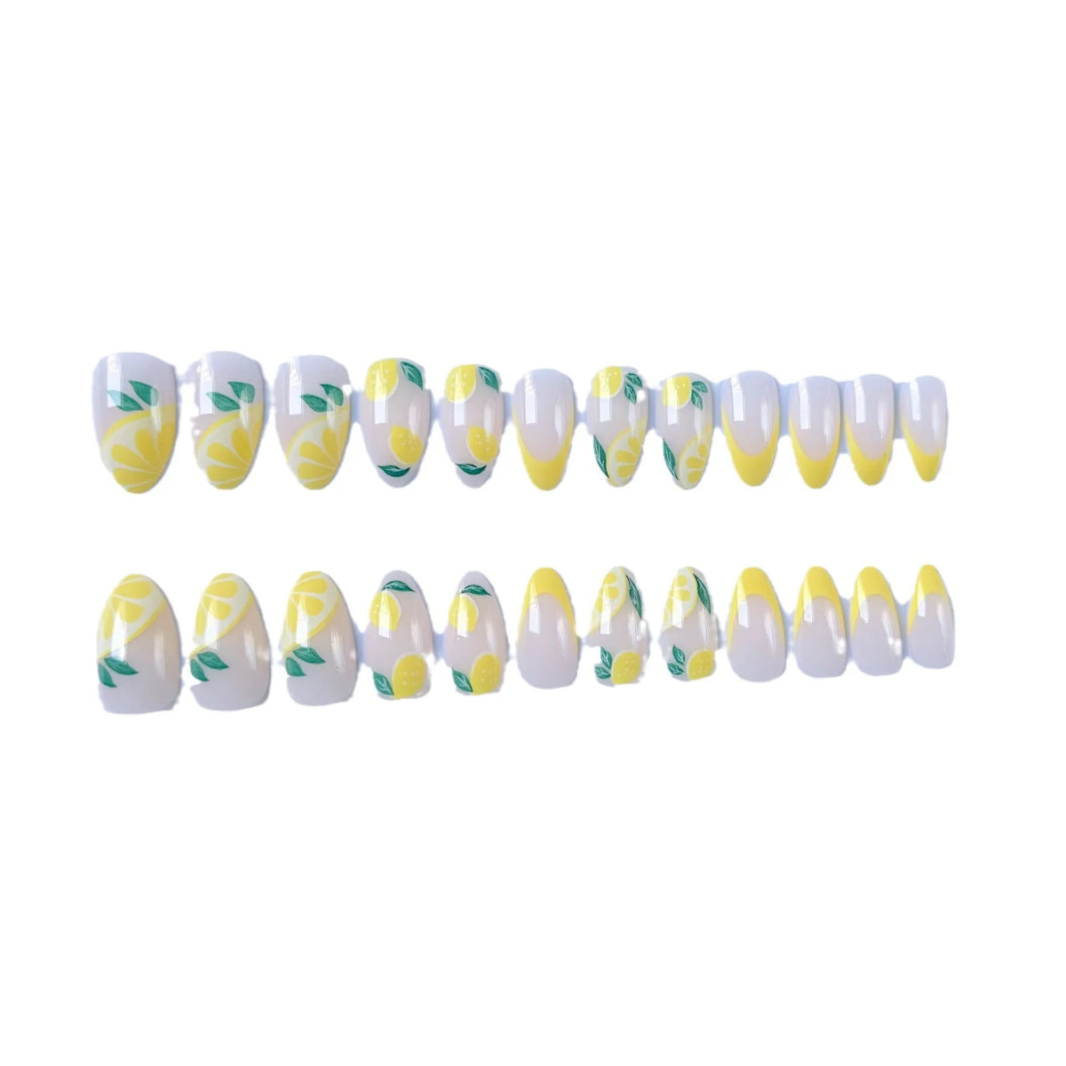Nail Art Set Self-Adhesive Lemon & Floral Designs