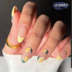 Nail Art Set Self-Adhesive Lemon & Floral Designs