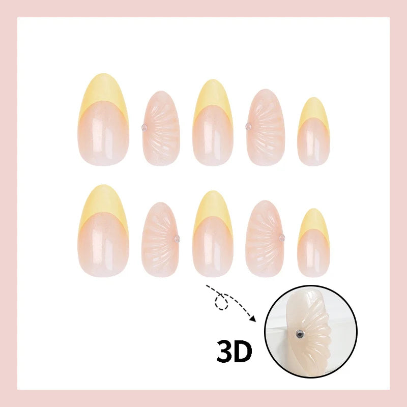 Nail Art Set Unique Shell Designs Easy Application