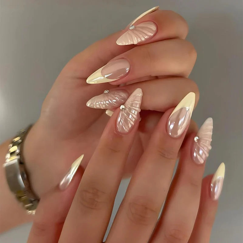 Nail Art Set Unique Shell Designs Easy Application