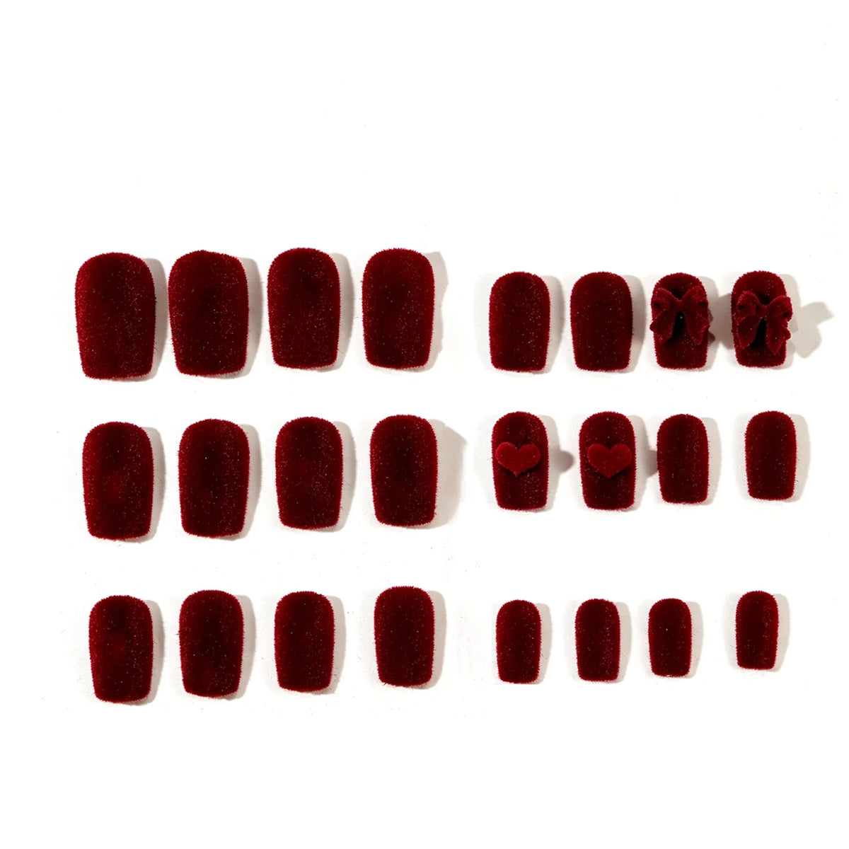 Nail Art Set Velvet Finish Soft-Touch 24-Piece