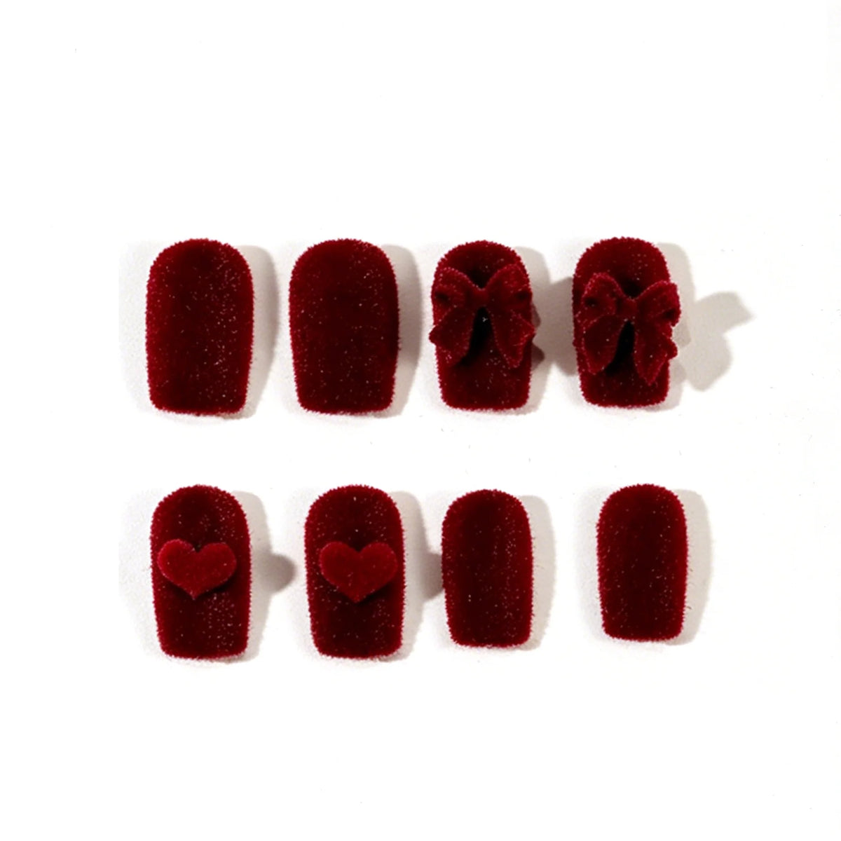 Nail Art Set Velvet Finish Soft-Touch 24-Piece