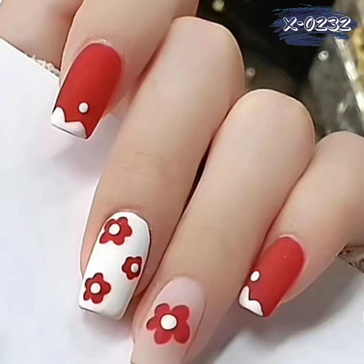 Nail Art Set Vivid Floral Stickers & Tools