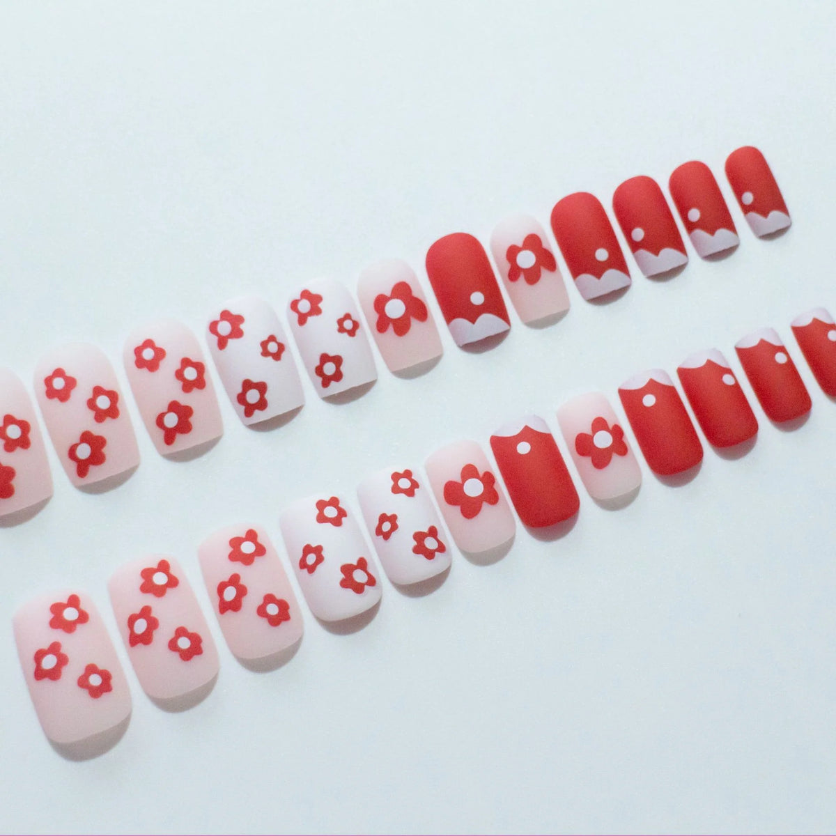 Nail Art Set Vivid Floral Stickers & Tools