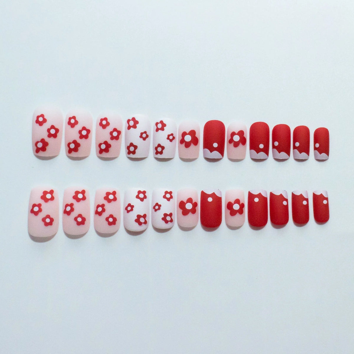 Nail Art Set Vivid Floral Stickers & Tools