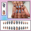 Nail Art Stickers Blue Floral Long-Lasting Adhesive
