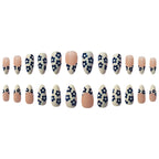 Nail Art Stickers Blue Floral Long-Lasting Adhesive