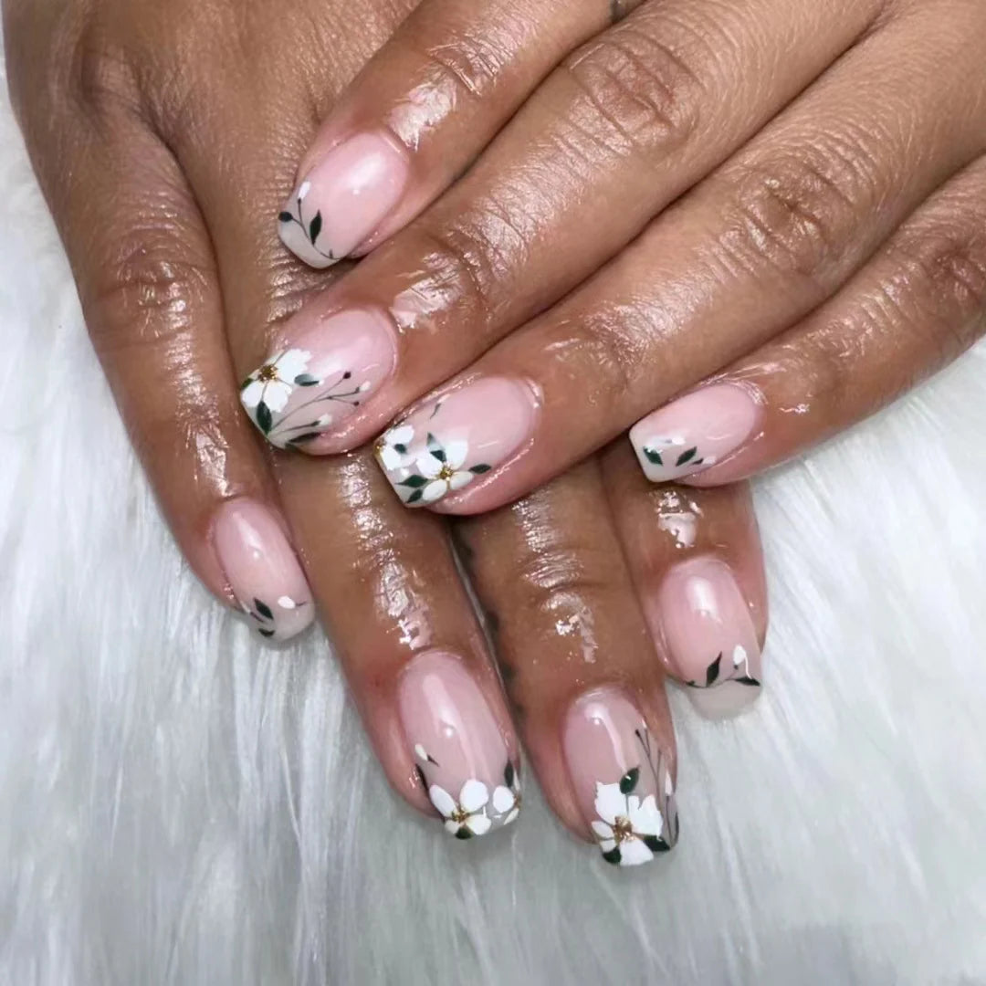 Nail Art Stickers Delicate Floral Long-Lasting & Easy Application