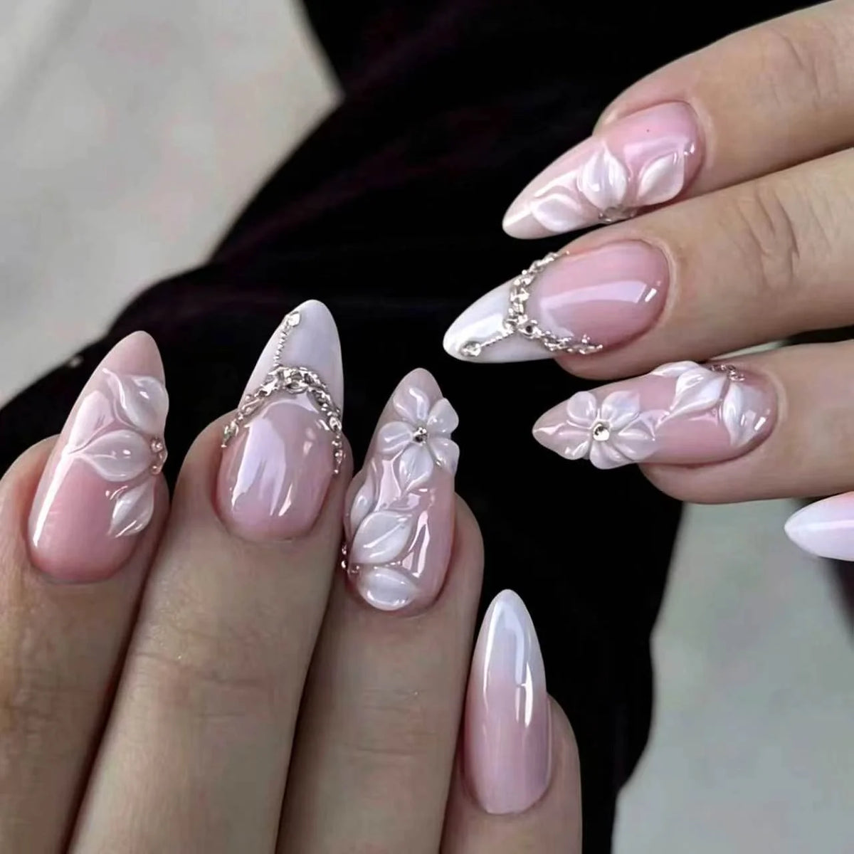Nail Art Stickers Floral Easy Application & Long-Lasting