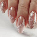 Nail Art Stickers Floral & Glitter Easy Application Long-Lasting