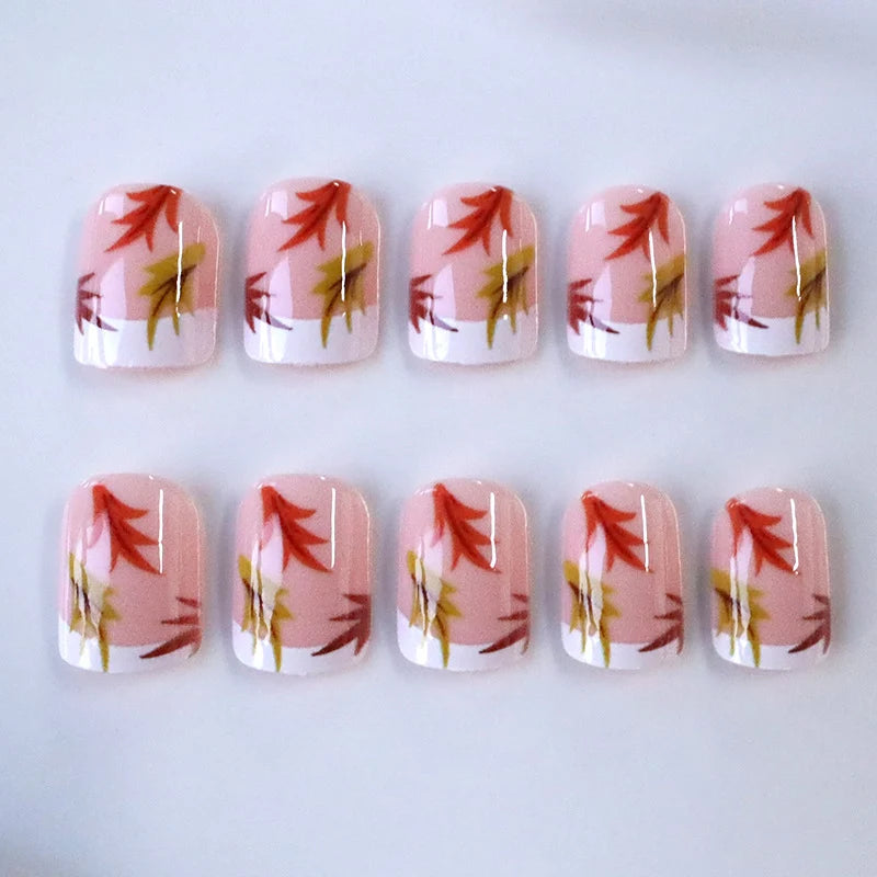 Nail Art Stickers Floral Glossy Self-Adhesive