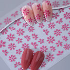 Nail Art Stickers Floral Peel-And-Stick Long-Lasting