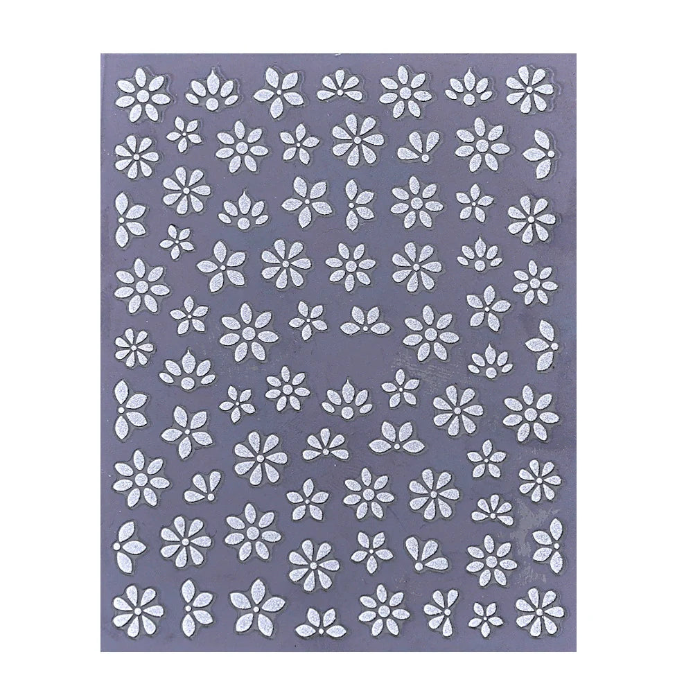 Nail Art Stickers Floral Peel-And-Stick Long-Lasting