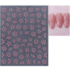 Nail Art Stickers Floral Peel-And-Stick Long-Lasting