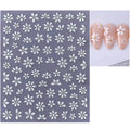 Nail Art Stickers Floral Peel-And-Stick Long-Lasting