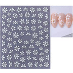 Nail Art Stickers Floral Peel-And-Stick Long-Lasting