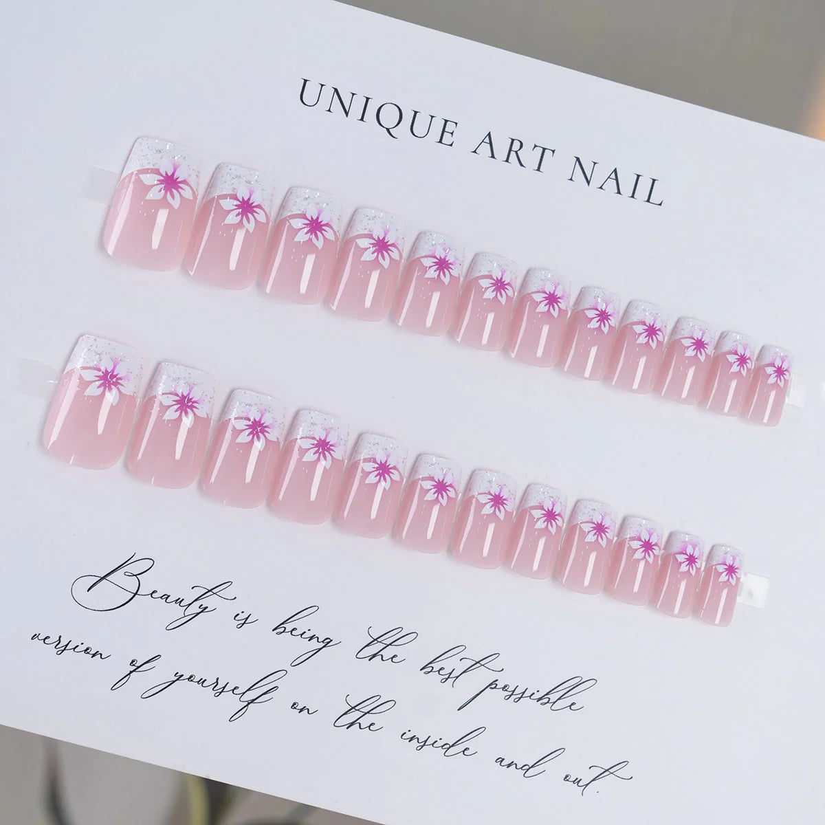 Nail Art Stickers Floral Self-Adhesive Long-Lasting
