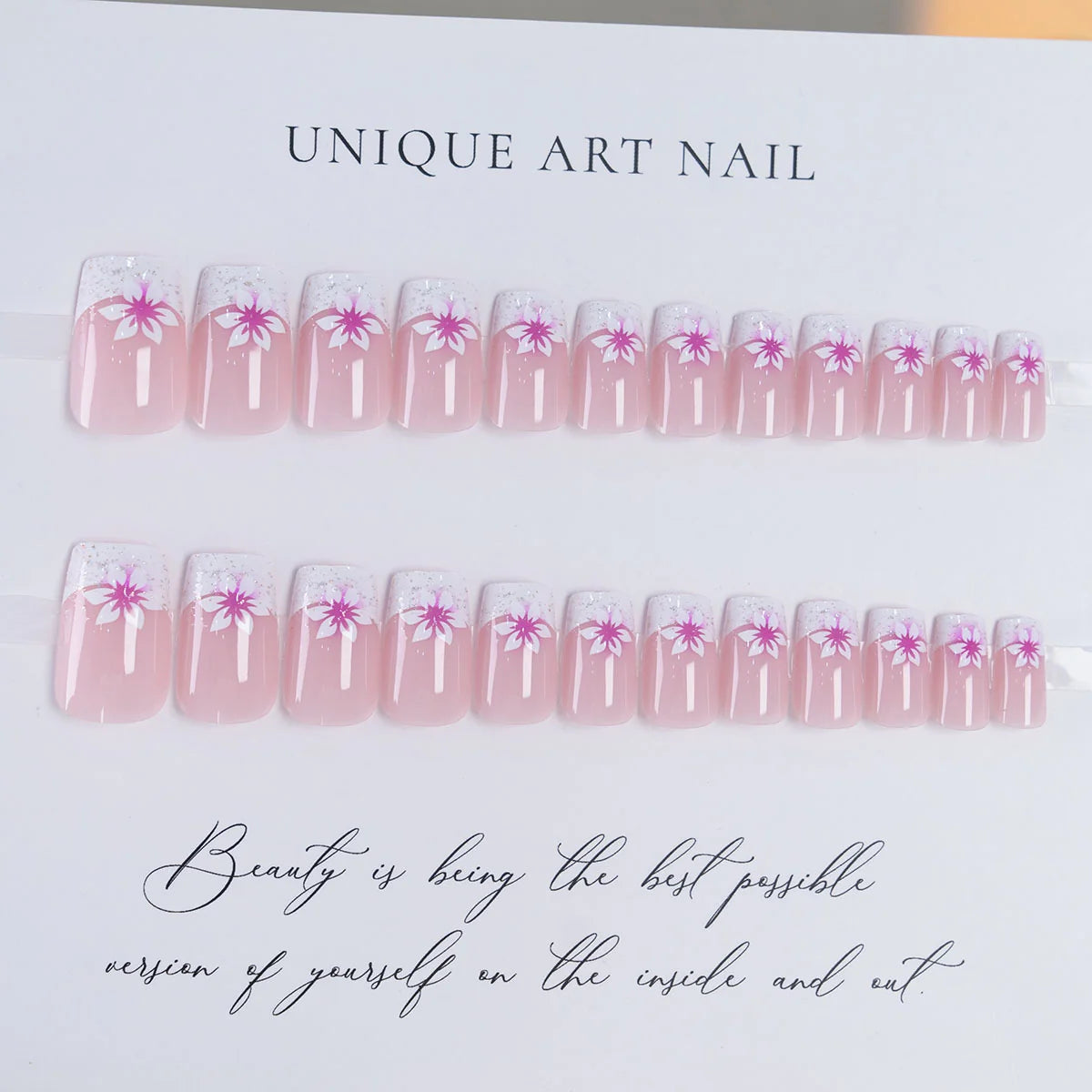 Nail Art Stickers Floral Self-Adhesive Long-Lasting