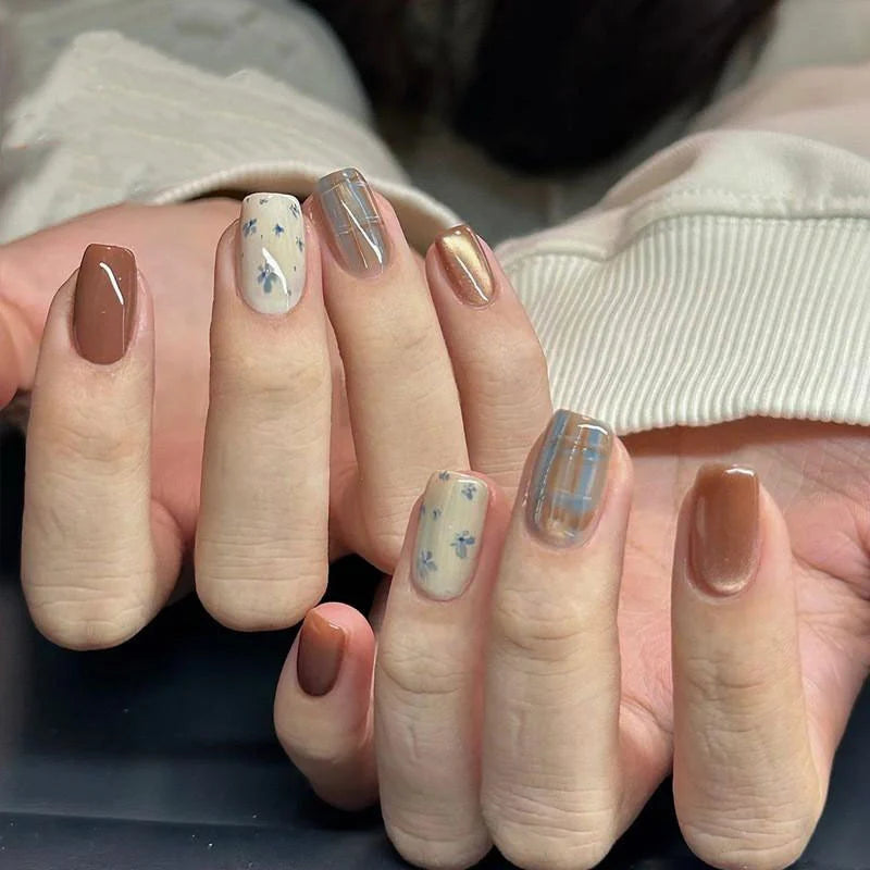 Nail Art Stickers Intricate Floral Long-Lasting & Easy Application