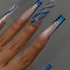 Nail Art Strips Holiday Snowflake & Ornament Easy-Apply