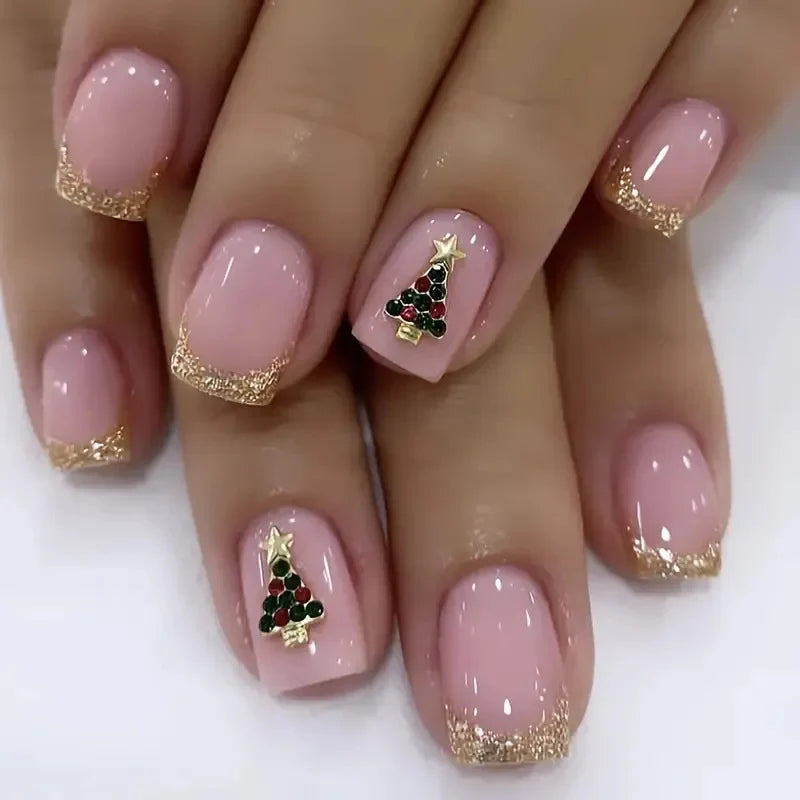 Nail Art Strips Holiday Snowflake & Ornament Easy-Apply