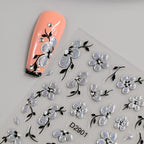 Nail Art Transfer Stickers Floral Peel And Apply Skin-Safe