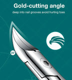 Nail Clipper 25° Curved Surgical Steel Protective Cap
