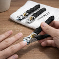 Nail Clipper Set Angled Heads & Textured Grip Includes File