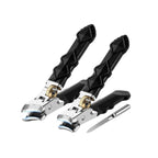 Nail Clipper Set Angled Heads & Textured Grip Includes File