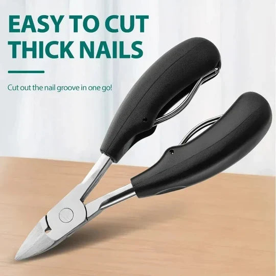 Nail Clippers Carbon Steel Ergonomic Non-Slip Set of 2