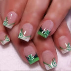 Nail Decals Botanical Design & Gold Leaf Easy Application