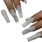 Nail Enhancements 3D Glitter Adhesive Strips Easy Apply