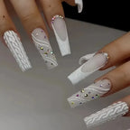 Nail Enhancements 3D Glitter Adhesive Strips Easy Apply