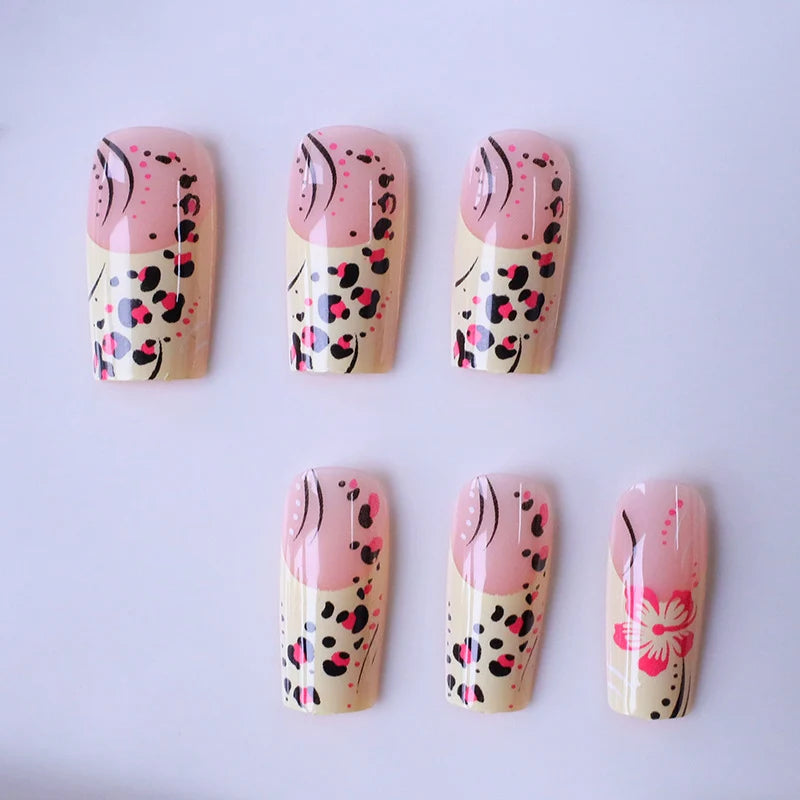 Nail Enhancements Acrylic Floral Easy Apply & Durable Wear