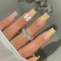 Nail Enhancements Acrylic Floral & Glitter Lightweight