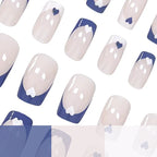 Nail Enhancements Acrylic Heart Design Set of 24