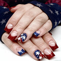 Nail Enhancements Acrylic Patriotic Design Set Of 24