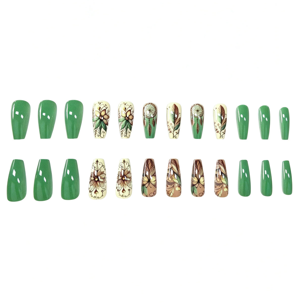 Nail Enhancements Floral & Butterfly Set of 24